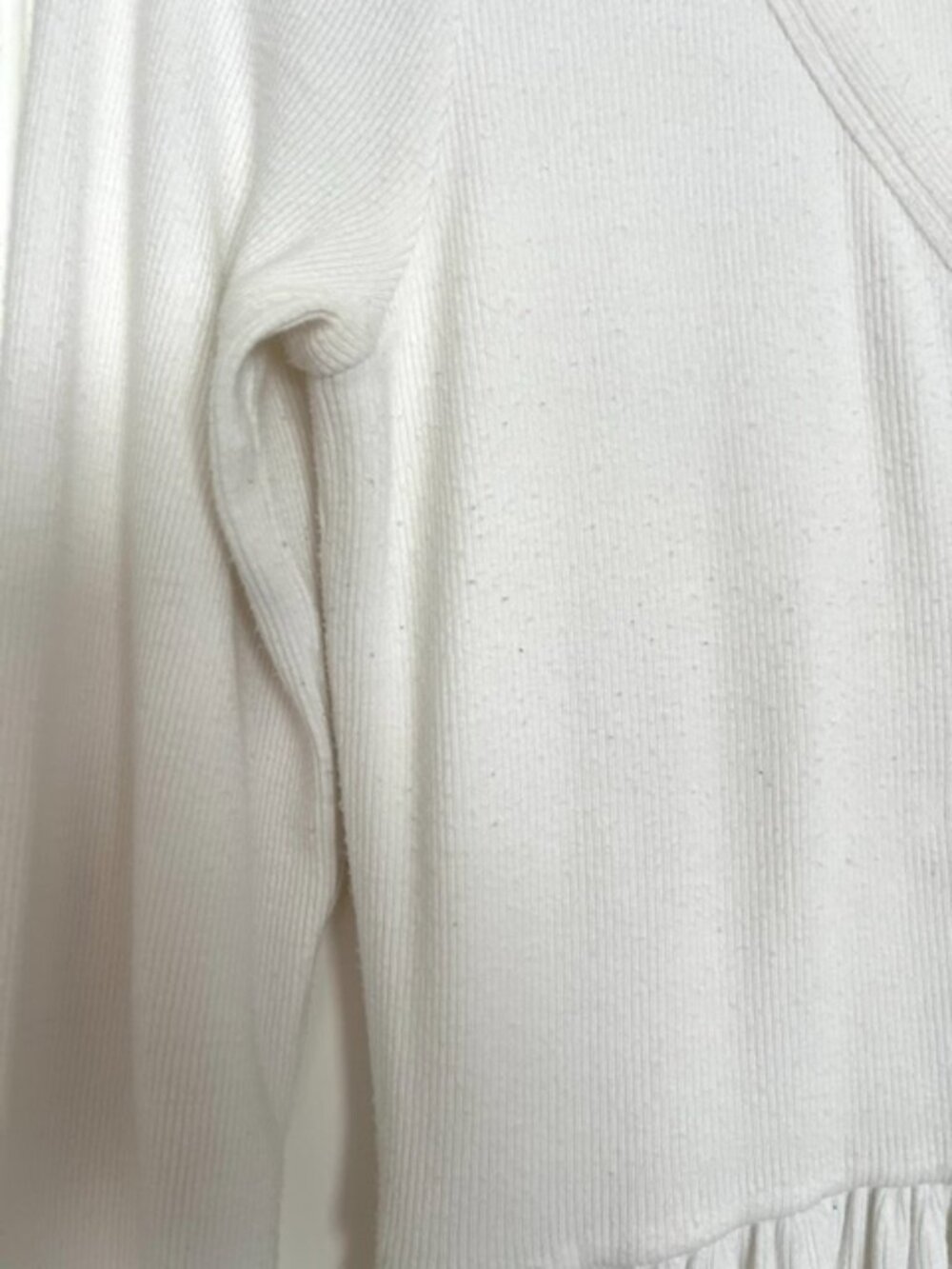 Hatch The Softest Rib Maternity and Nursing Dress in Ivory | Size XS - Picture 7 of 9